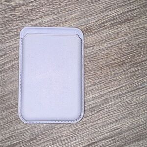 Purple magnet phone card holder